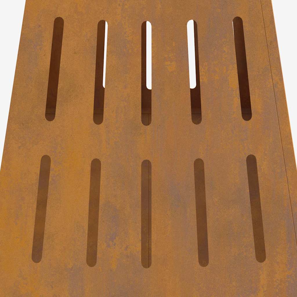 Bålplass Brun 50 x 50 x 70 cm Cortenstål