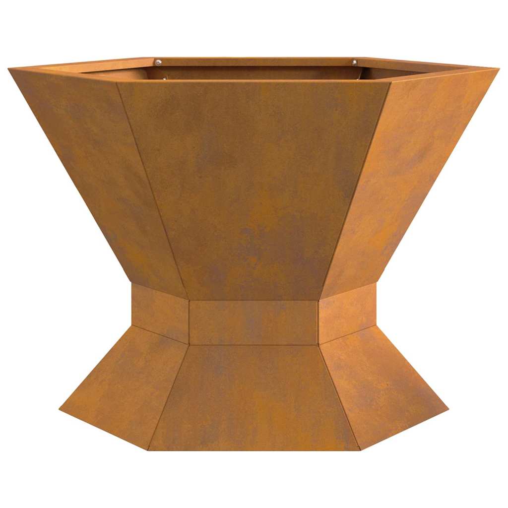 Bålplass Brun 50 x 50 x 40 cm Cortenstål