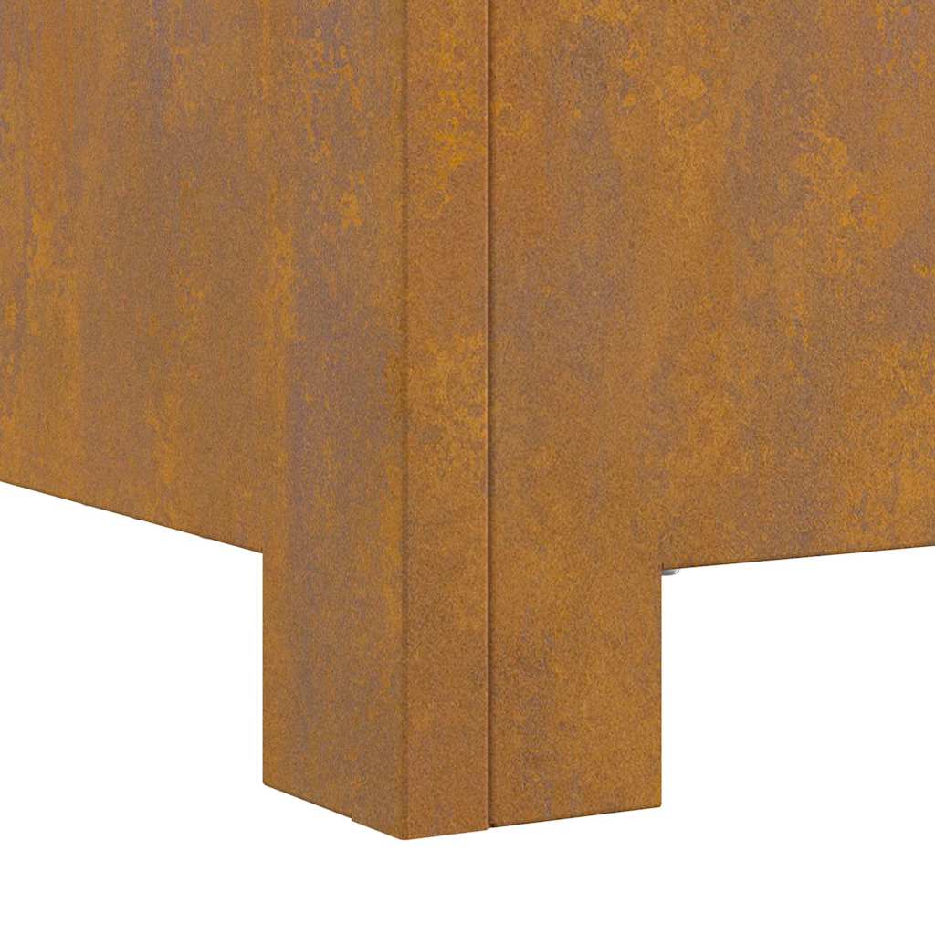 Bålplass Brun 60 x 60 x 30 cm Cortenstål