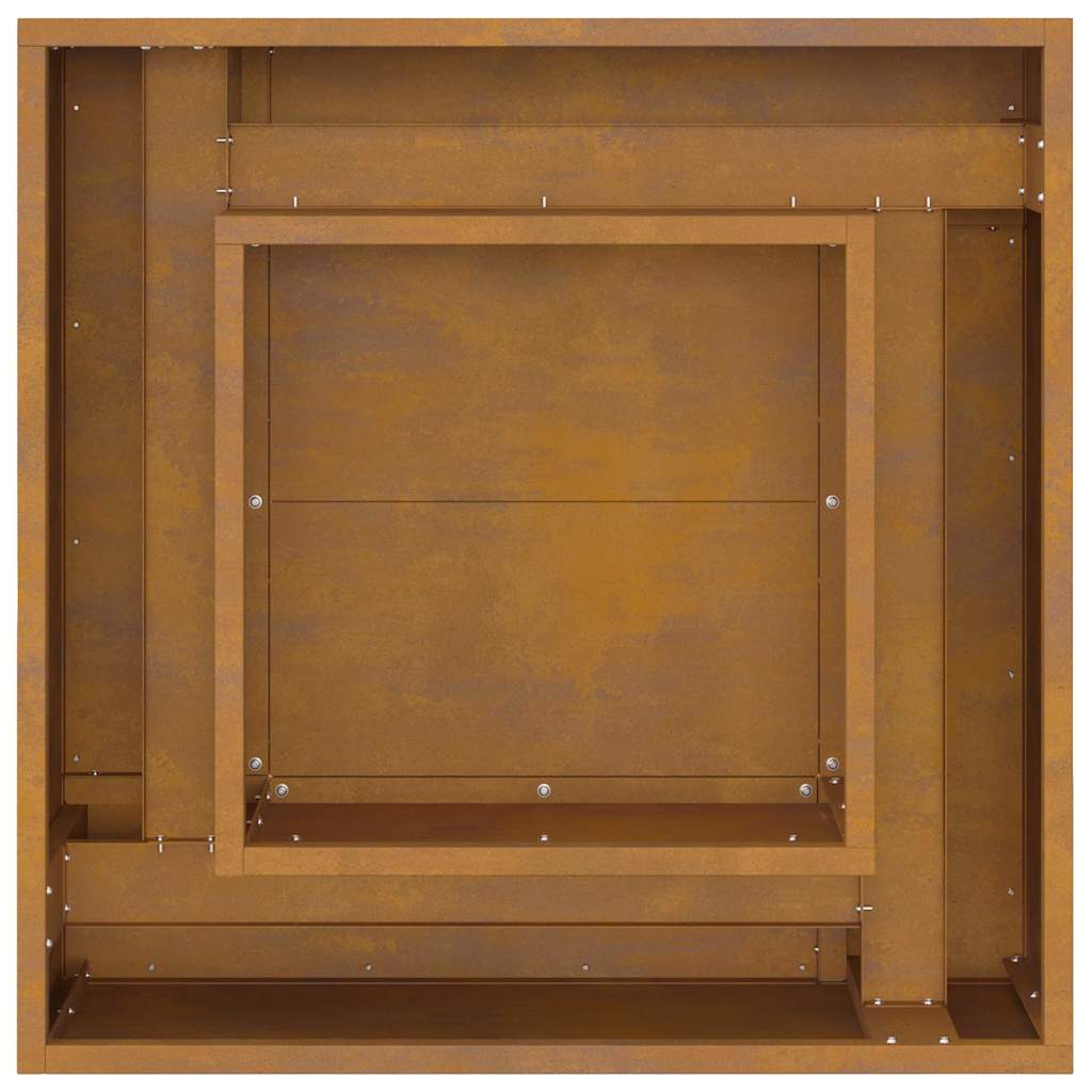 Bålplass Brun 60 x 60 x 30 cm Cortenstål