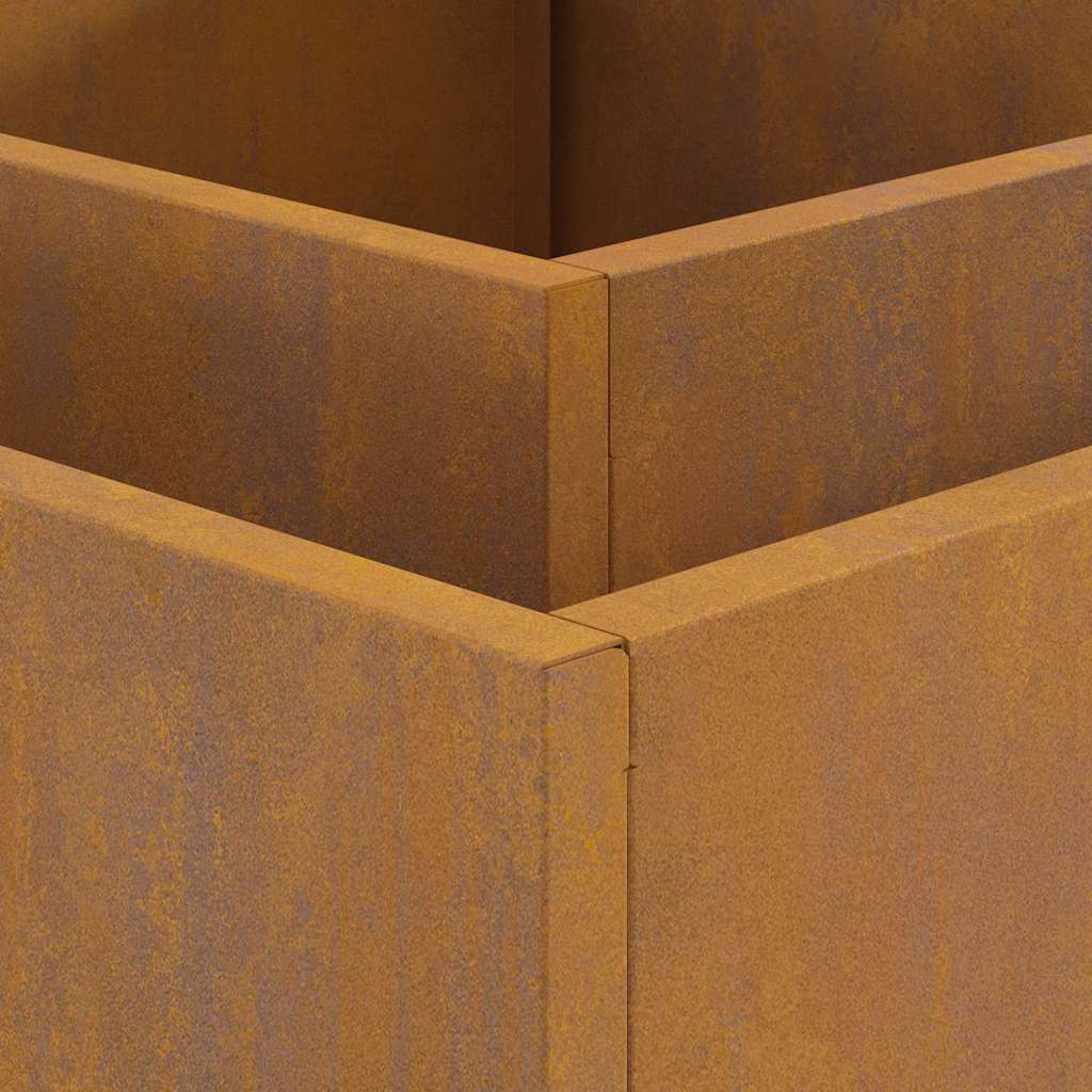 Bålplass Brun 80 x 80 x 40 cm Cortenstål