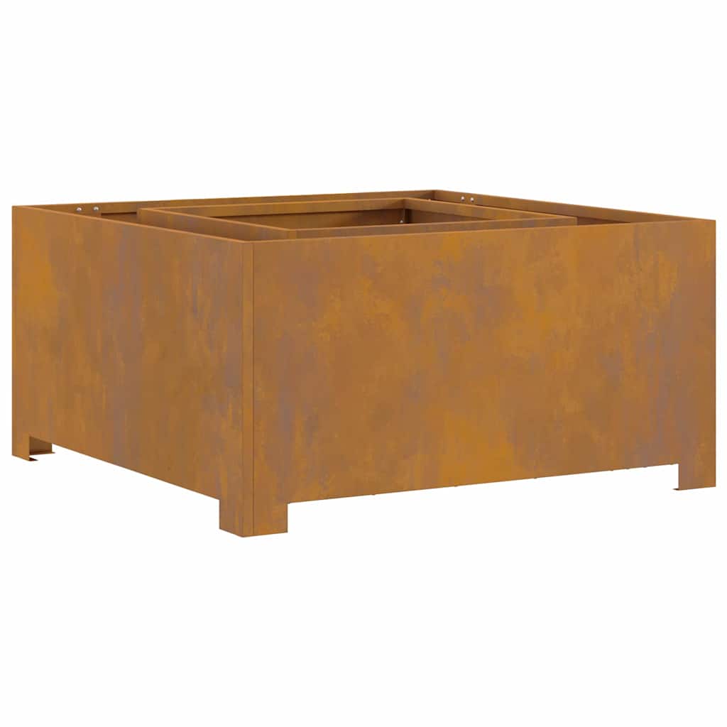 Bålplass Brun 80 x 80 x 40 cm Cortenstål