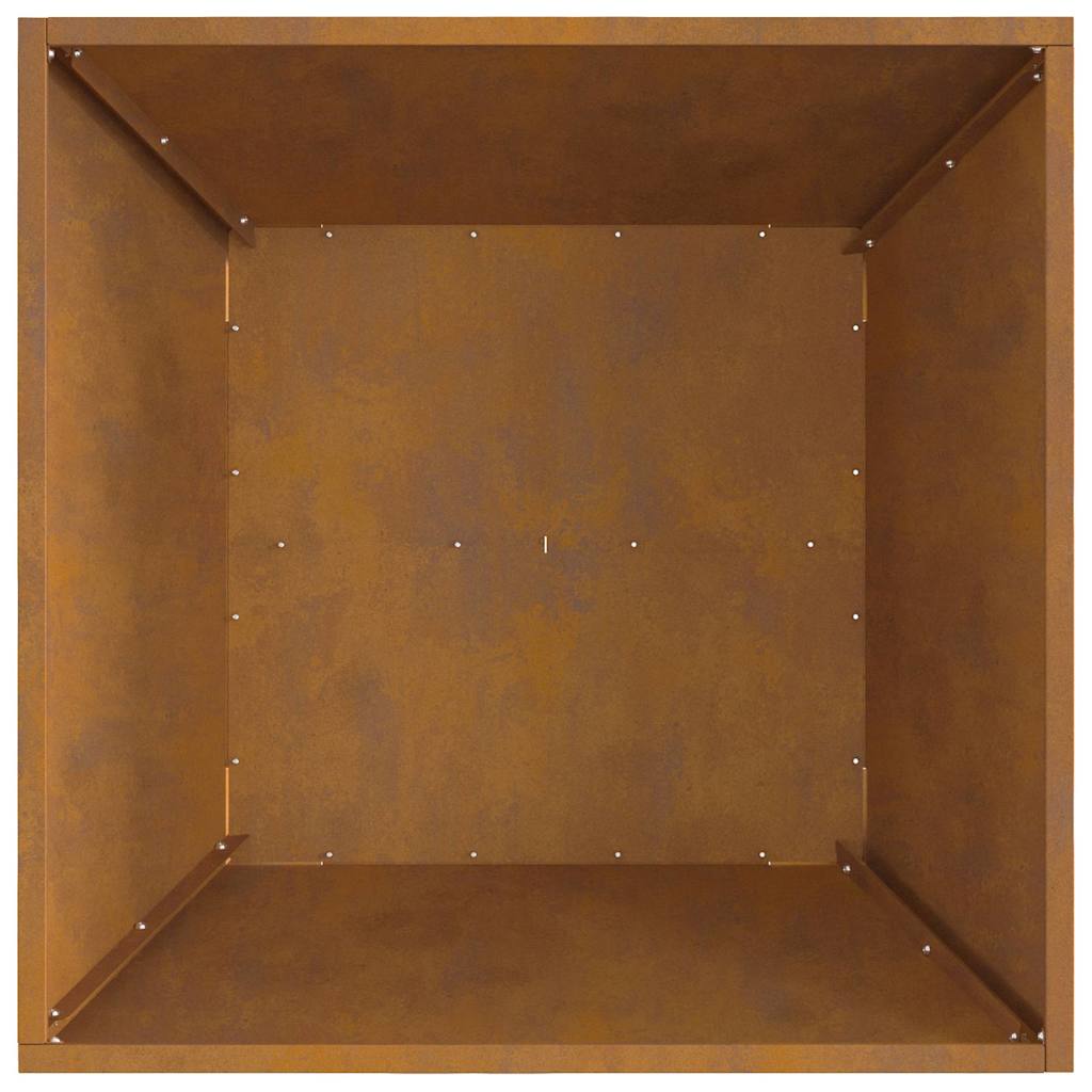 Bålplass Brun 60 x 60 x 30 cm Værbestandig stål