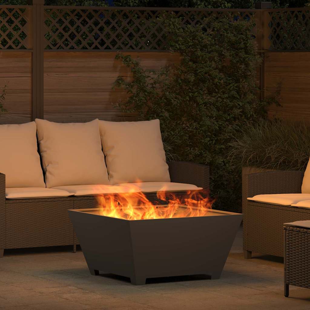 Bålplass Svart 80 x 80 x 40 cm Stål