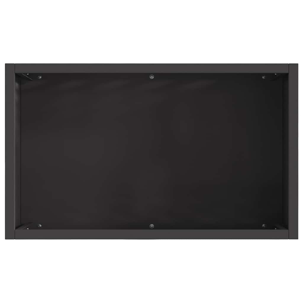 Bålplass Svart 50 x 30 x 40 cm Kaldvalsestål
