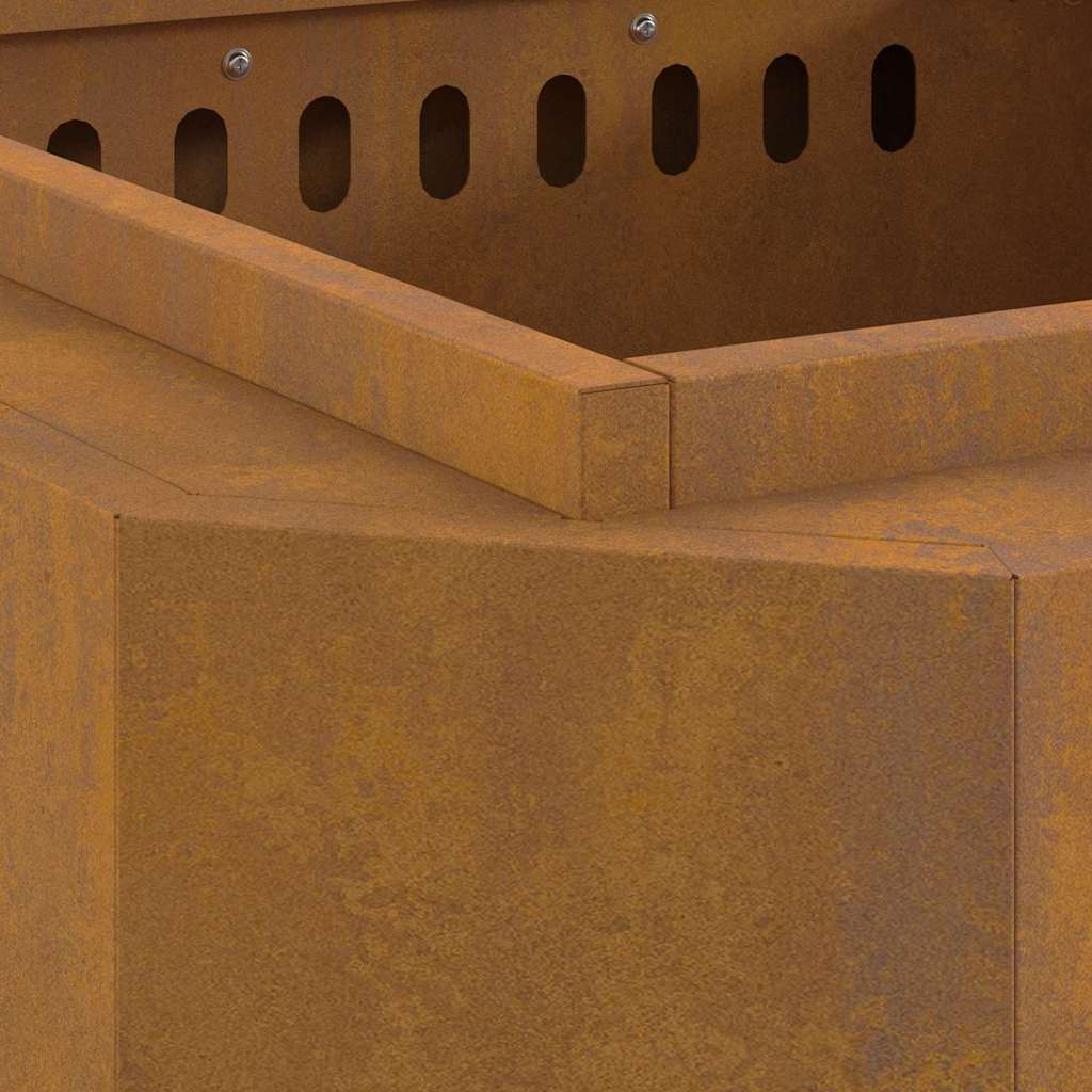 Røykfri ildsted Brun 58 x 58 x 51 cm Stål