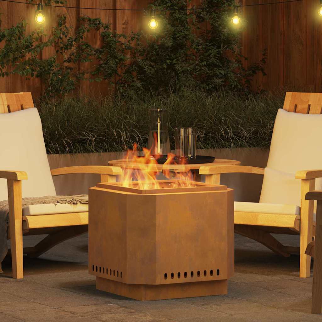 Røykfri ildsted Brun 58 x 58 x 51 cm Stål