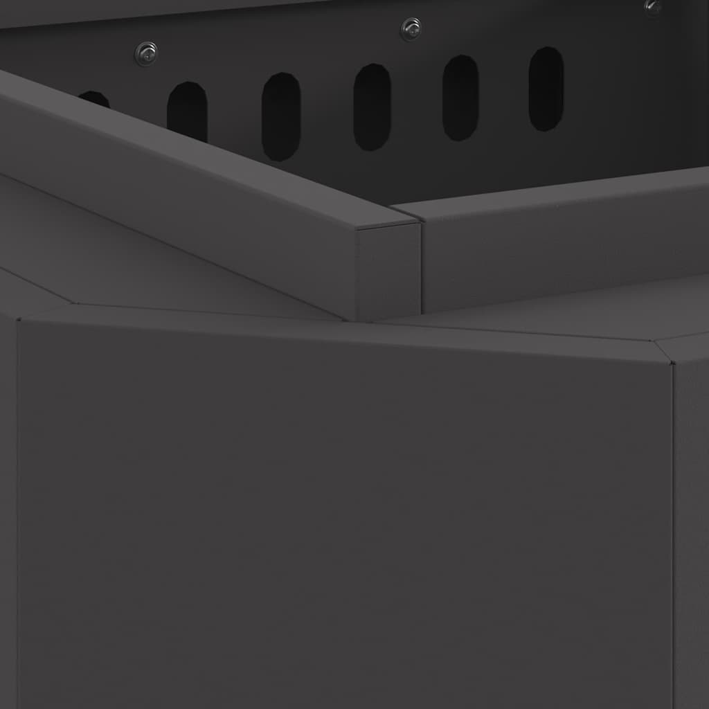 Røykfri ildsted Svart 48 x 48 x 51 cm Stål