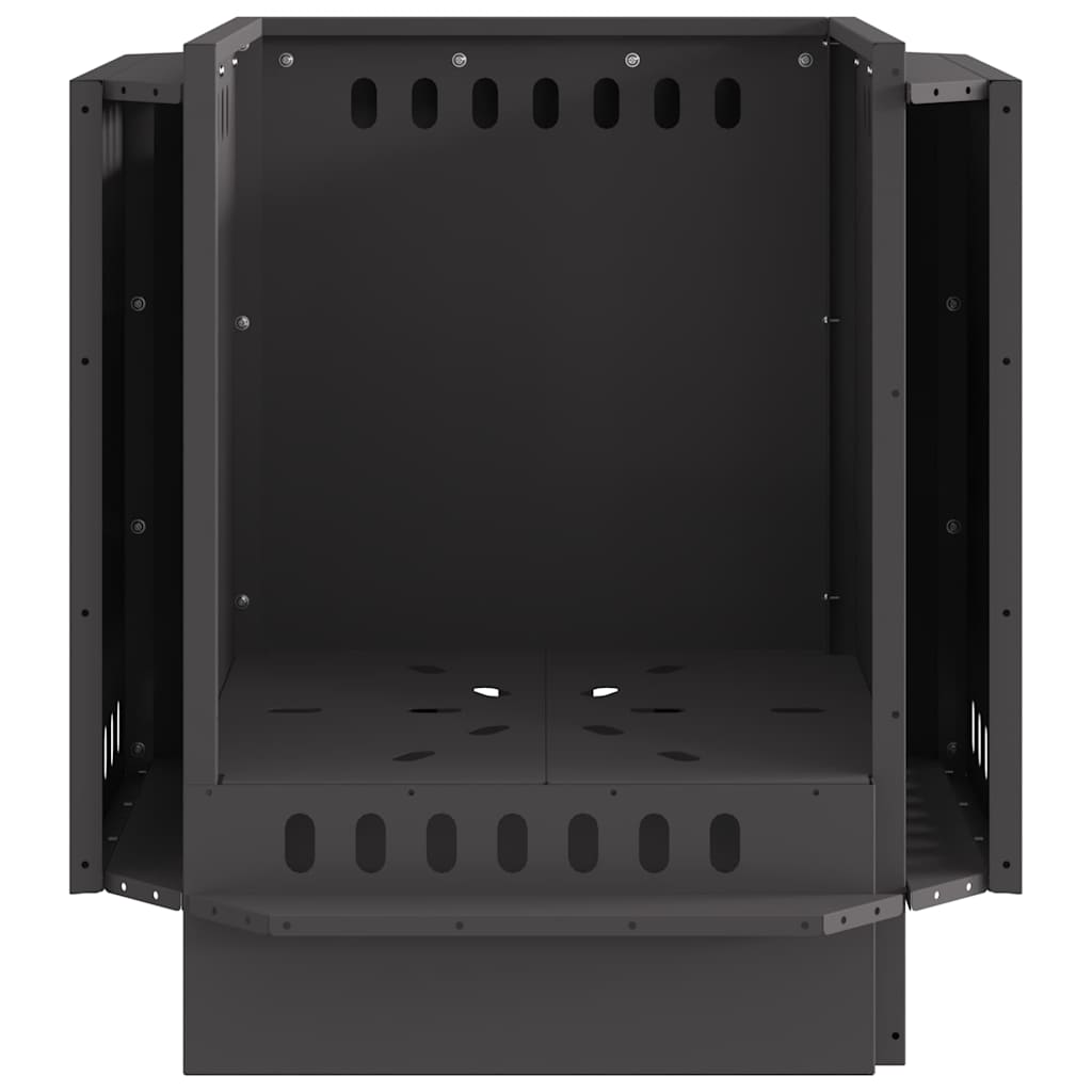 Røykfri ildsted Svart 48 x 48 x 51 cm Stål