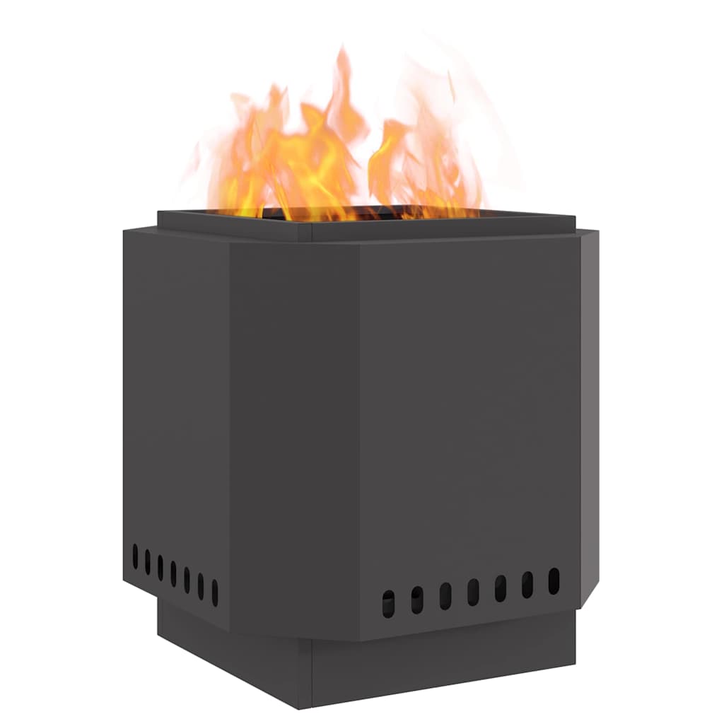 Røykfri ildsted Svart 48 x 48 x 51 cm Stål