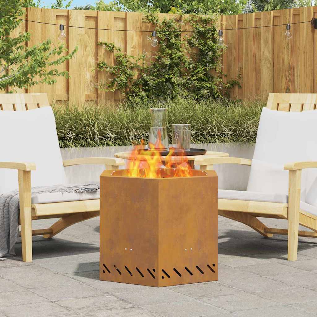 Røykfri ildsted Brun 58 x 58 x 51 cm Stål