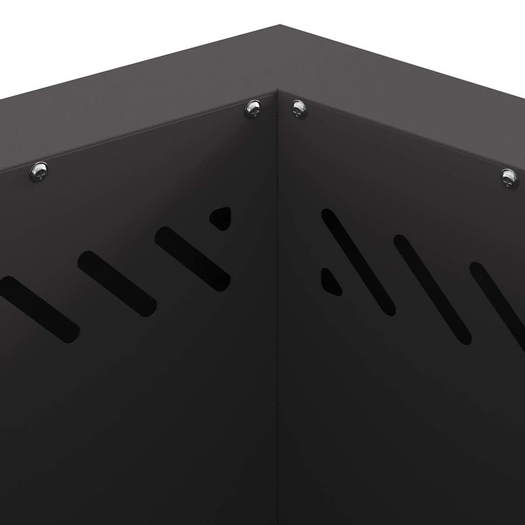 Røykfri ildsted Svart 48 x 48 x 51 cm Stål