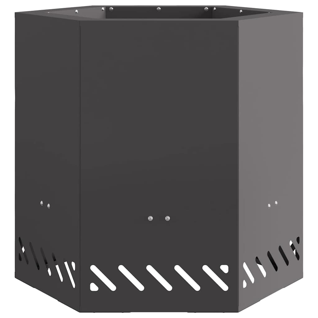 Røykfri ildsted Svart 48 x 48 x 51 cm Stål