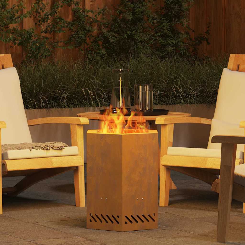 Røykfri ildsted Brun 38 x 38 x 51 cm Stål