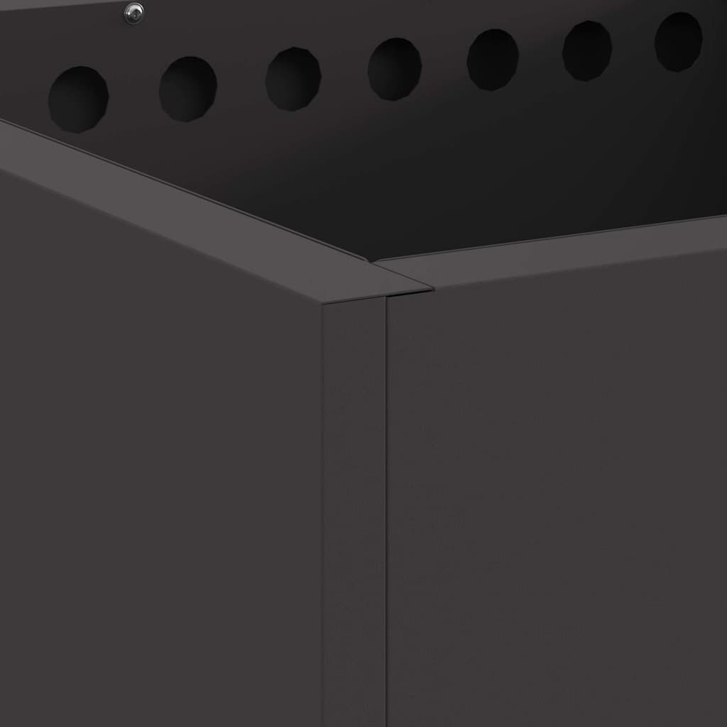 Røykfri ildsted Svart 48 x 48 x 50 cm Stål