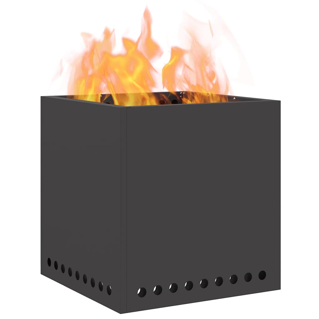 Røykfri ildsted Svart 48 x 48 x 50 cm Stål