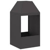 Bålplass Svart 50 x 50 x 100 cm Kaldvalsestål