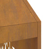 Bålplass Brun 50 x 50 x 100 cm Cortenstål