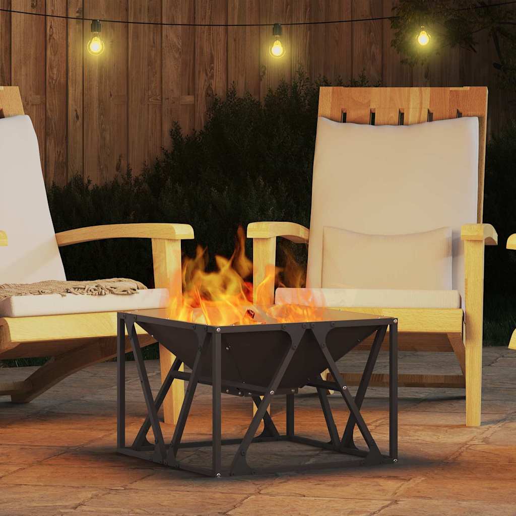 Bålplass Svart 50 x 50 x 35 cm Stål