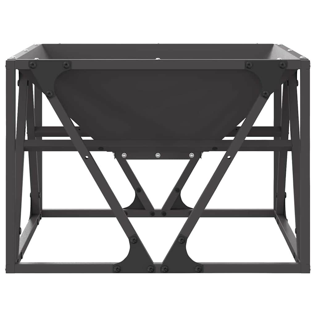 Bålplass Svart 50 x 50 x 35 cm Kaldvalsestål