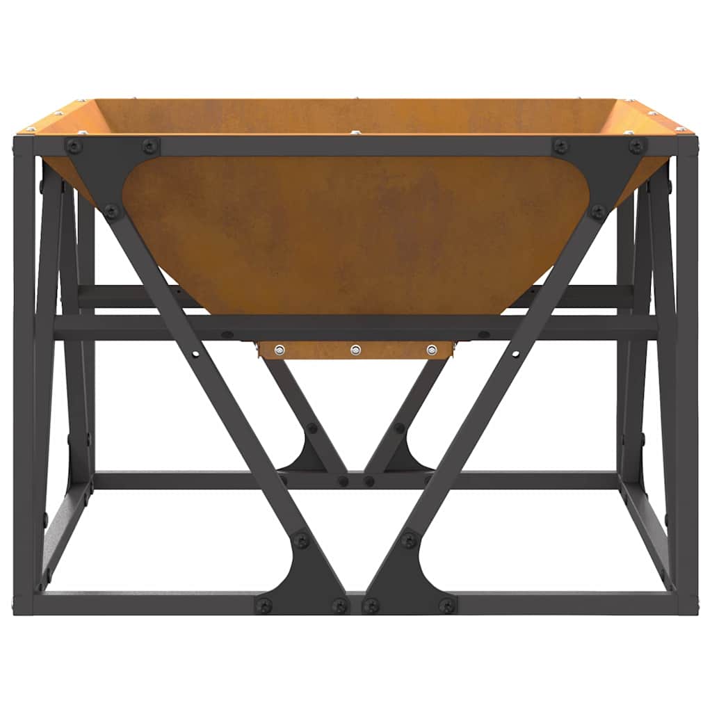 Bålplass Brun 50 x 50 x 35 cm Cortenstål