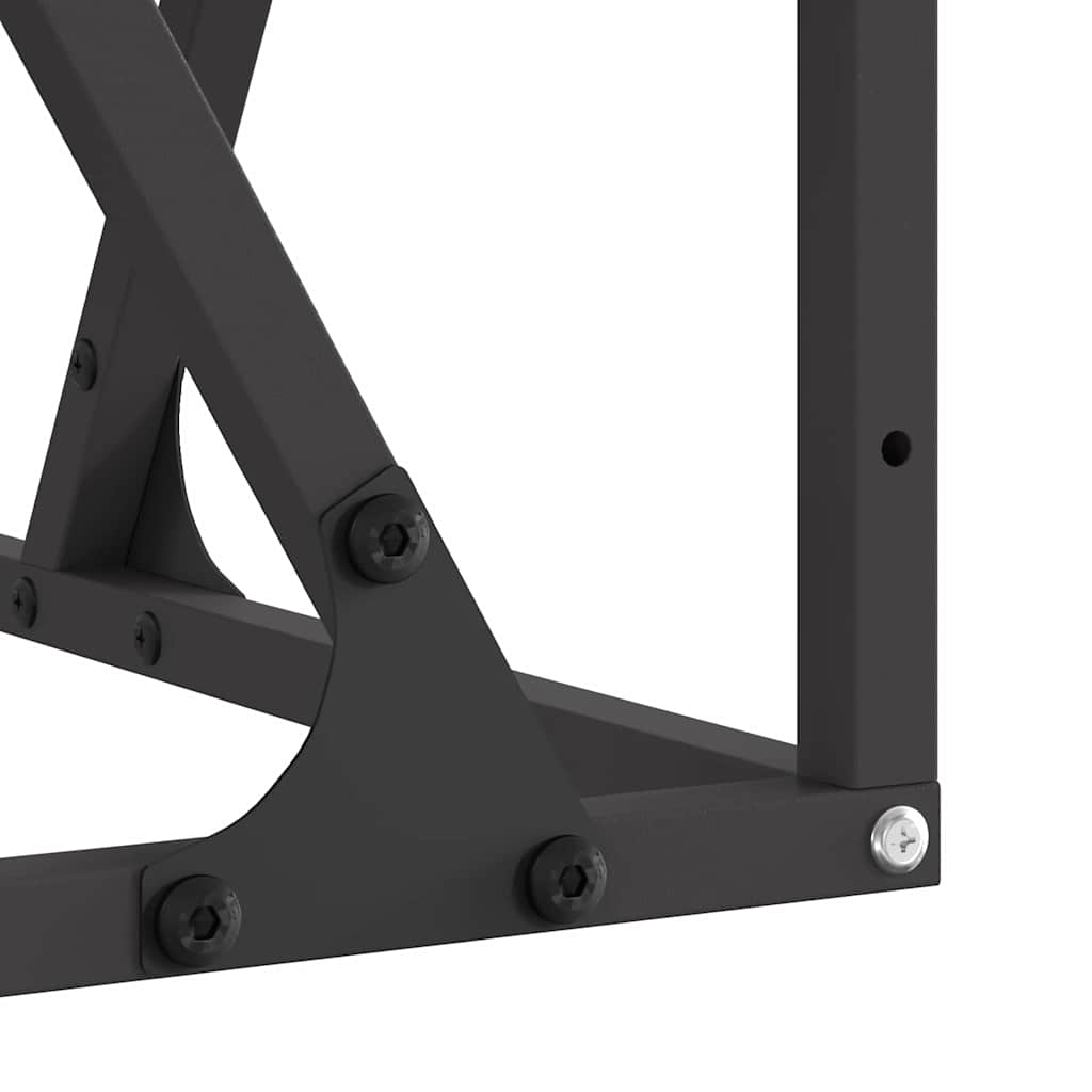 Bålplass Svart 80 x 80 x 40 cm Stål