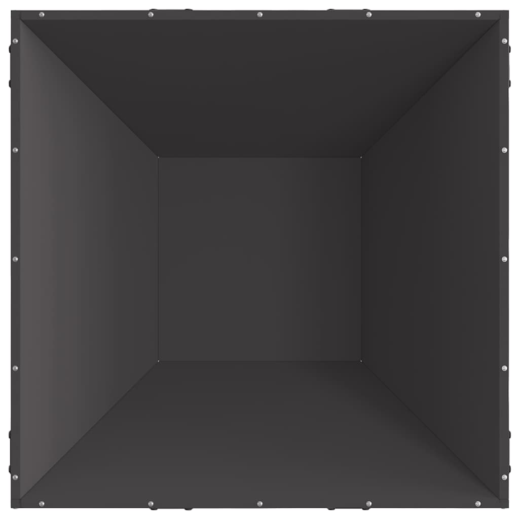 Bålplass Svart 80 x 80 x 40 cm Stål