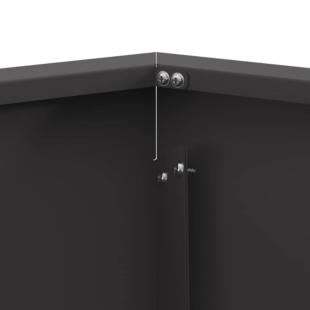 Bålplass Svart 75 x 75 x 28 cm Stål