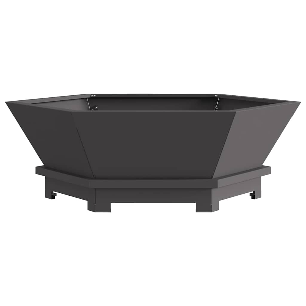 Bålplass Svart 75 x 75 x 28 cm Stål