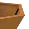 Bålplass Brun 75 x 75 x 28 cm Cortenstål