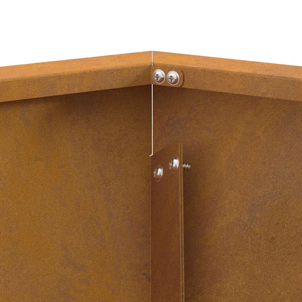 Bålplass Brun 75 x 75 x 28 cm Cortenstål