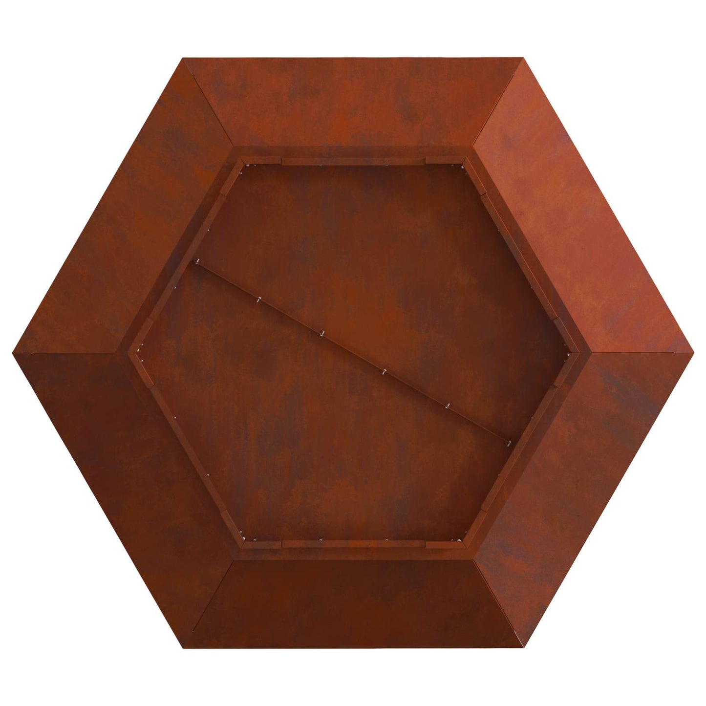Bålplass Brun 100 x 100 x 28 cm Cortenstål vidaXL