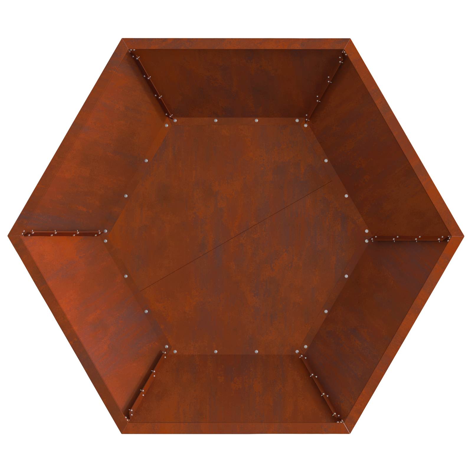Bålplass Brun 100 x 100 x 28 cm Cortenstål vidaXL