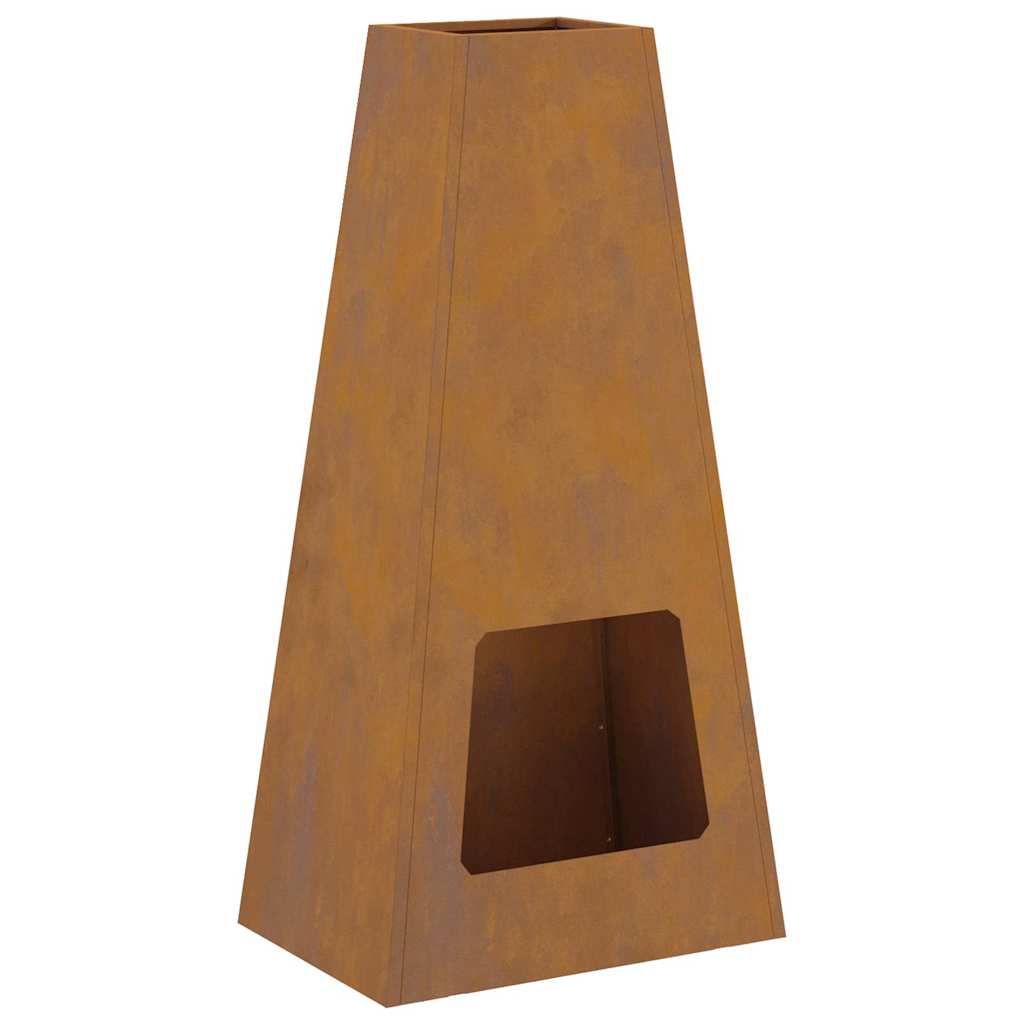 Bålplass Brun 50 x 35 x 100 cm Cortenstål