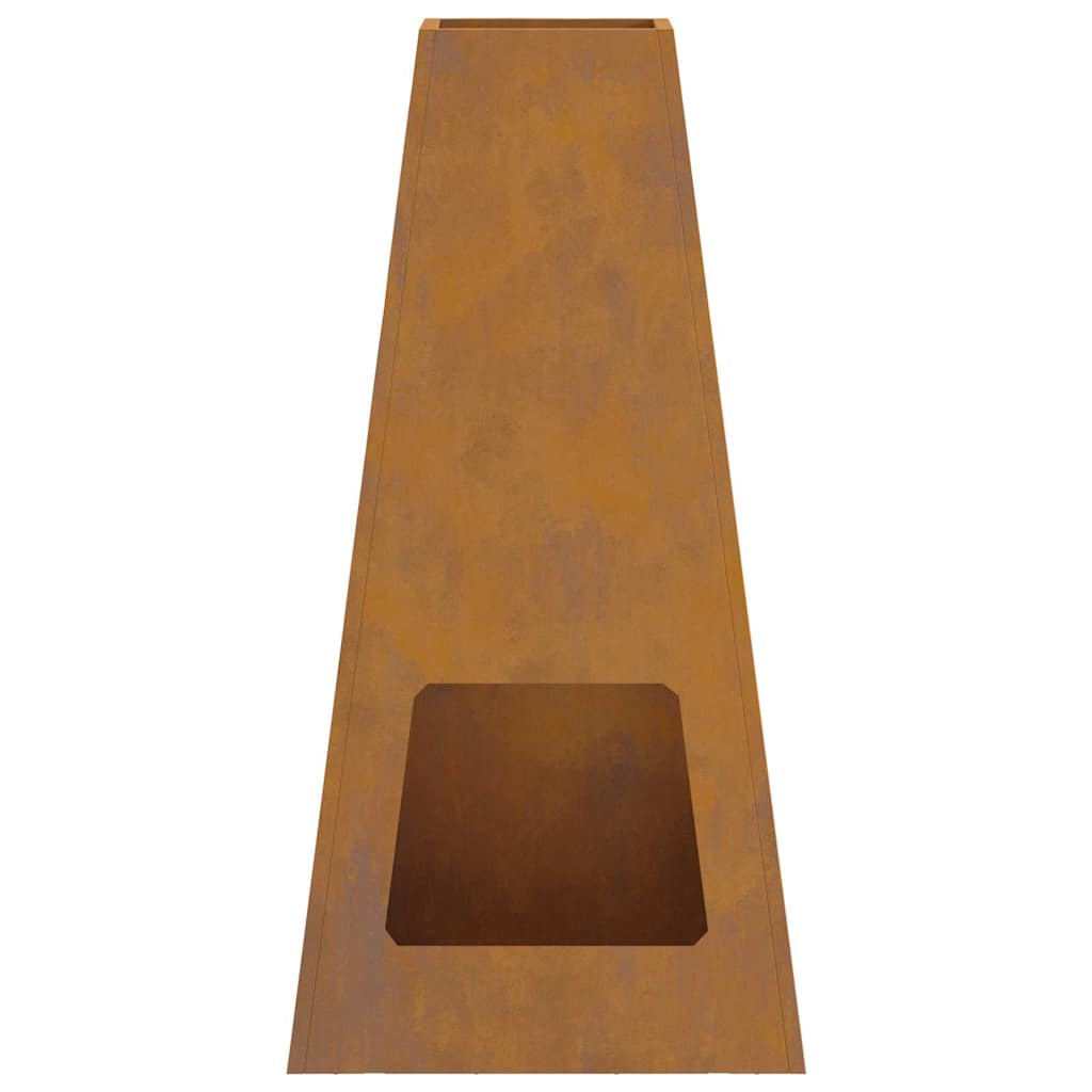 Bålplass Brun 50 x 35 x 100 cm Cortenstål