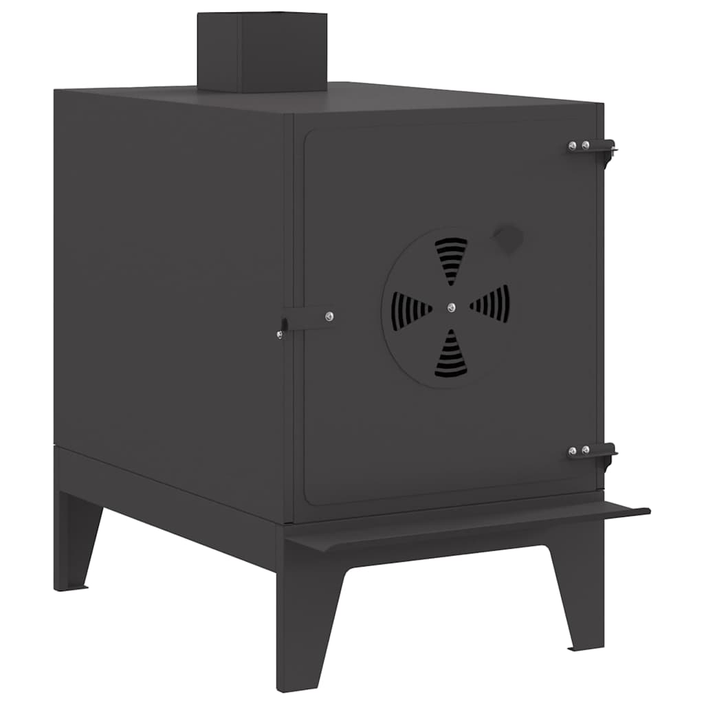 Campingkomfyr Svart 35 x 50 x 60 cm Kaldvalsestål