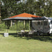 Canopy telt Oransje 395 x 395 x 251 cm stoff