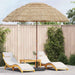 Strandparasol Naturlig 255 x 255 x 255 cm Polyester og stål