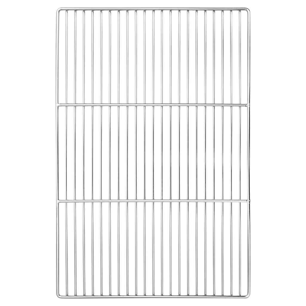 Grillrist sølv 60 x 40 cm Rustfritt Stål
