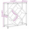 Vinhylle Svart eik 51 x 18 x 52,5 cm Konstruert tre