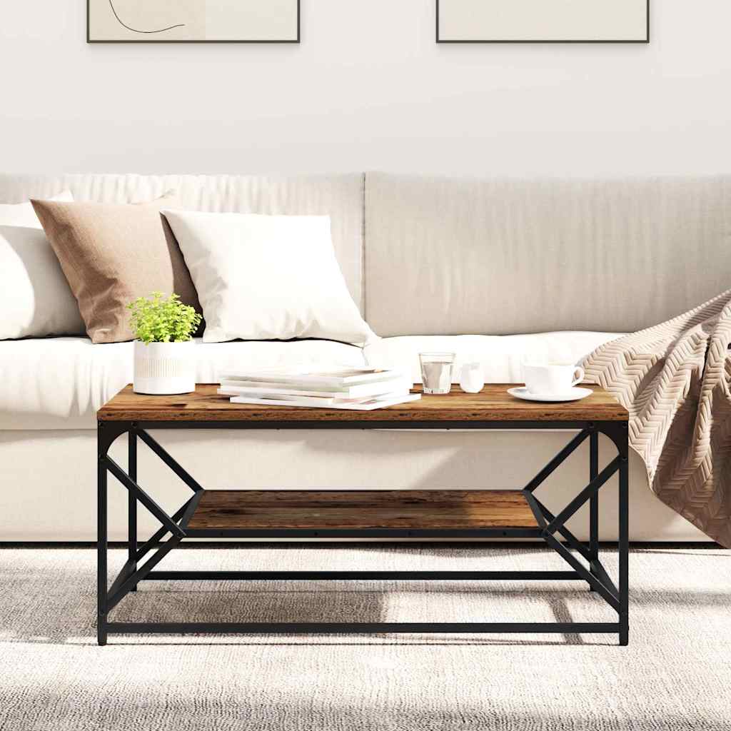 Kaffebord Gamle tre 90 x 50 x 40 cm Konstruksjonsvirke og stål