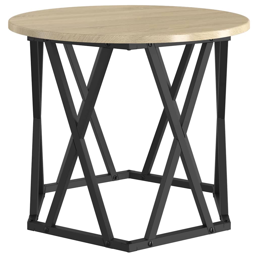 Sidetabell 2 pcs Sonoma eik Konstruksjonsvirke og stål