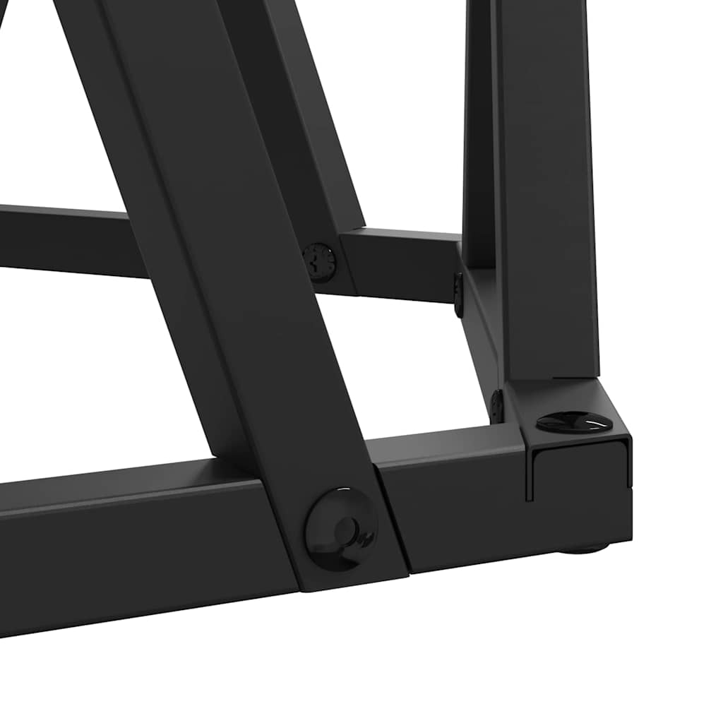 Sidetabell 2 pcs Grå Sonoma Konstruksjonsvirke og stål
