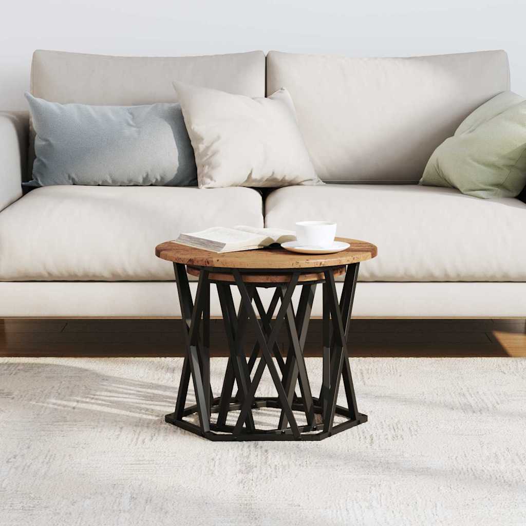 Sidetabell 2 pcs gjenvunnet tre Konstruksjonsvirke og stål