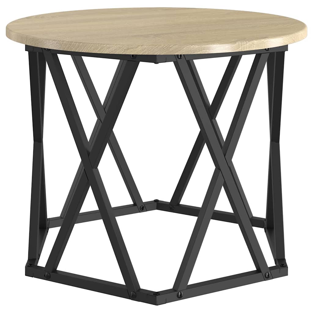 Nesting Sidebord 3 pcs Sonoma eik 53 x 53 x 40 cm