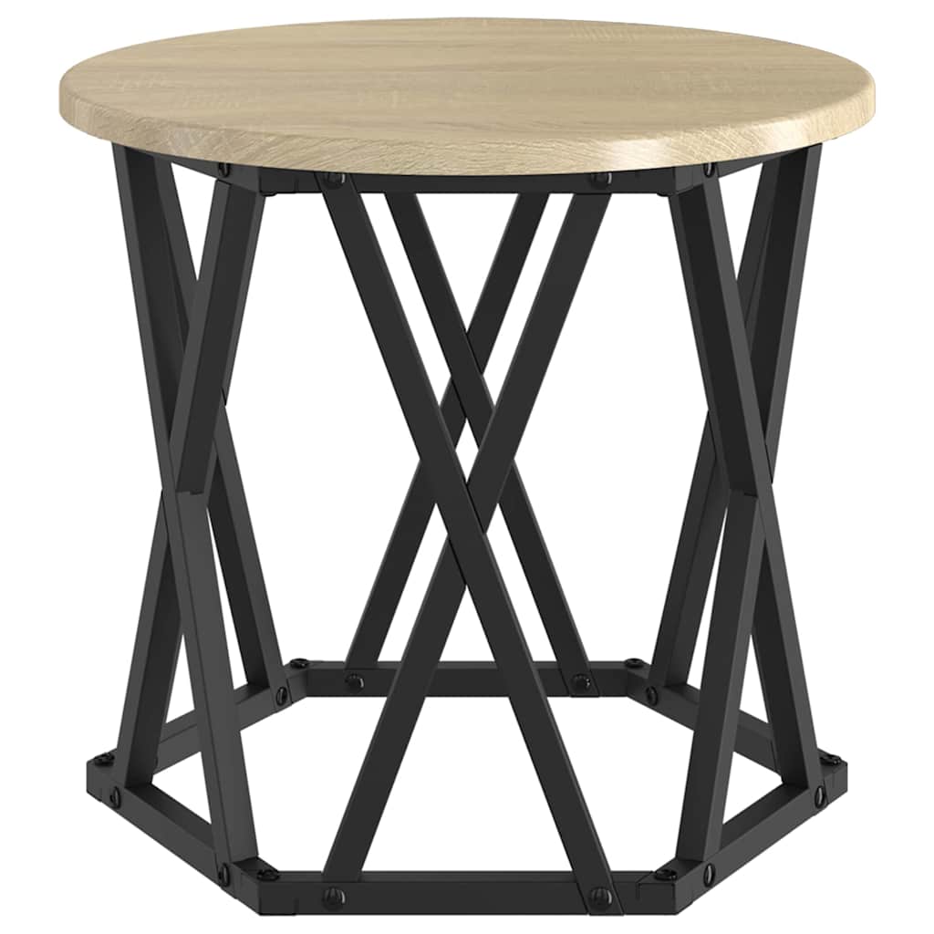 Nesting Sidebord 3 pcs Sonoma eik 53 x 53 x 40 cm