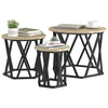 Nesting Sidebord 3 pcs Sonoma eik 53 x 53 x 40 cm