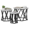 Nesting Sidebord 3 pcs Grå sonoma 53 x 53 x 40 cm