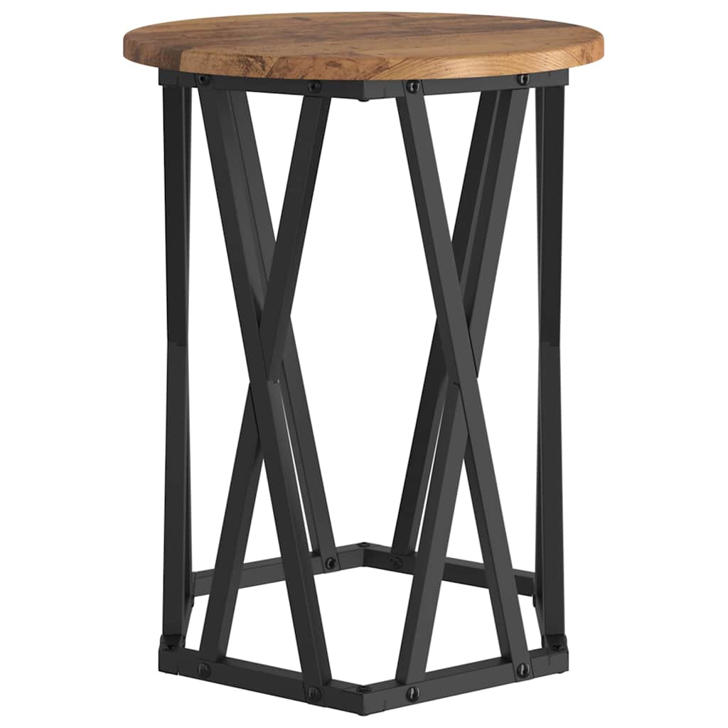 Kaffebord 2 pcs Gamle tre Konstruksjonsvirke og stål