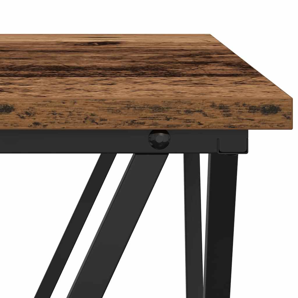 Kaffebord 3 pcs Gamle tre Konstruksjonsvirke og stål